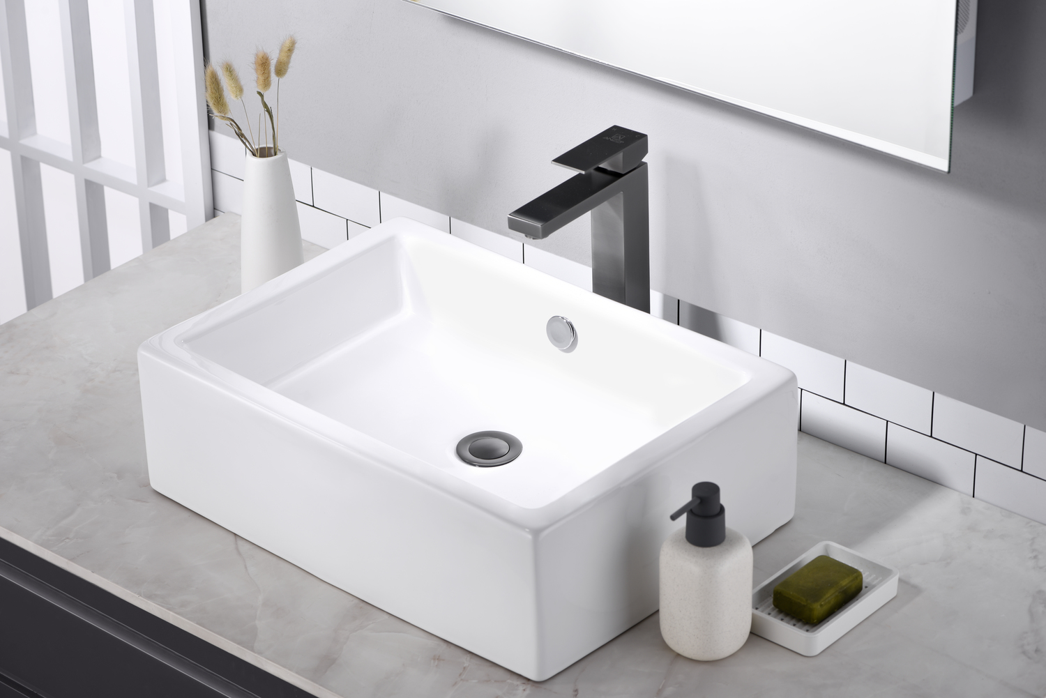 sink bathroom with cabinet Anzzi BATHROOM - Faucets - Bathroom Sink Faucets - Single Hole Gun Metal