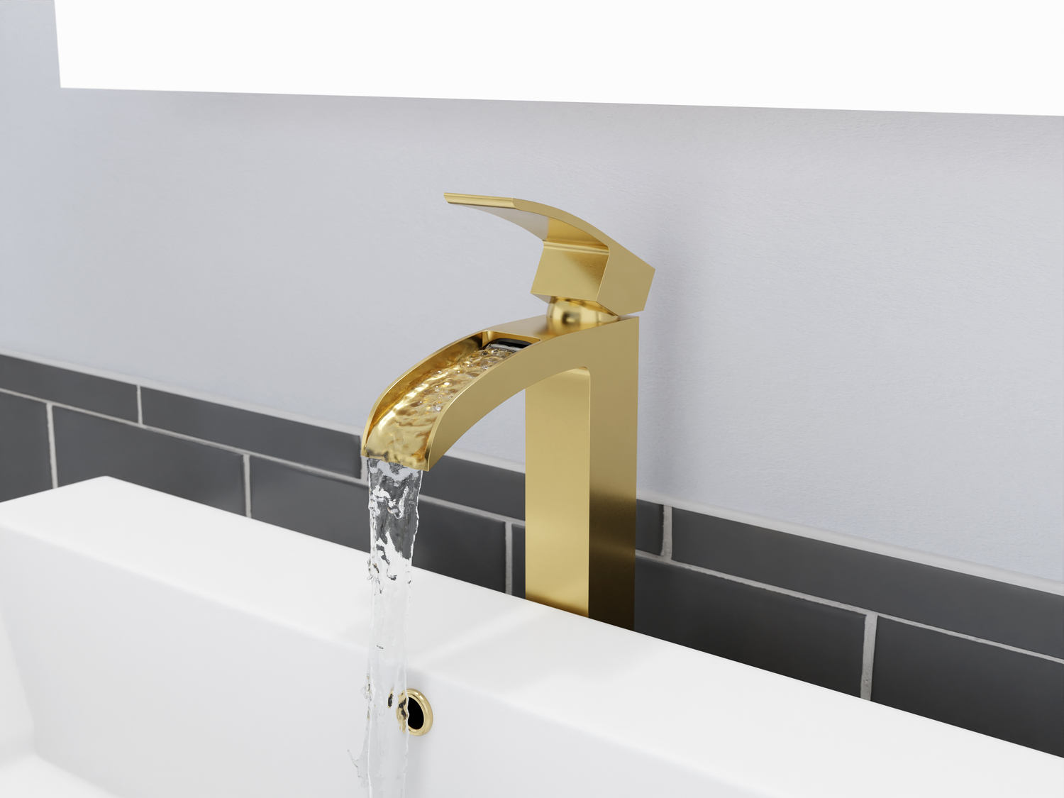 single tap for bathroom sink Anzzi BATHROOM - Faucets - Bathroom Sink Faucets - Single Hole Gold