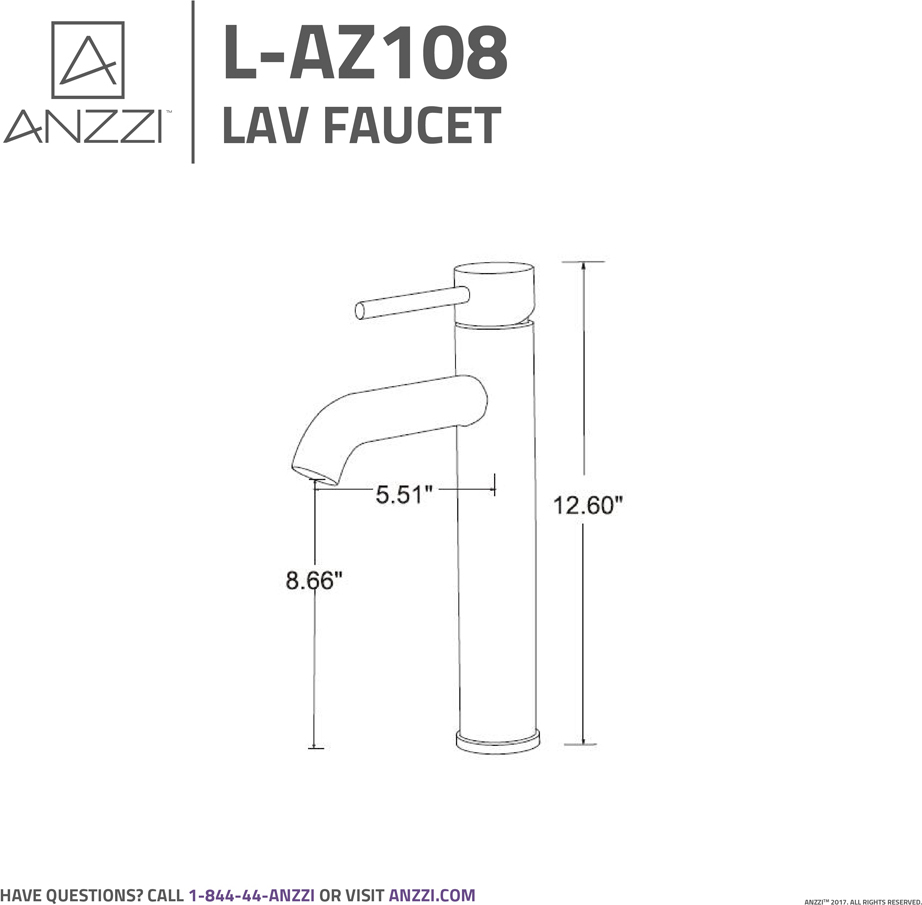undermount lavatory sink Anzzi BATHROOM - Faucets - Bathroom Sink Faucets - Single Hole Bronze