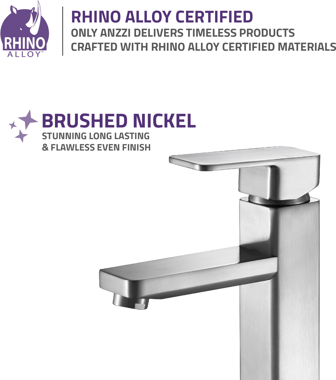 black and white sink bathroom Anzzi BATHROOM - Faucets - Bathroom Sink Faucets - Vessel Nickel