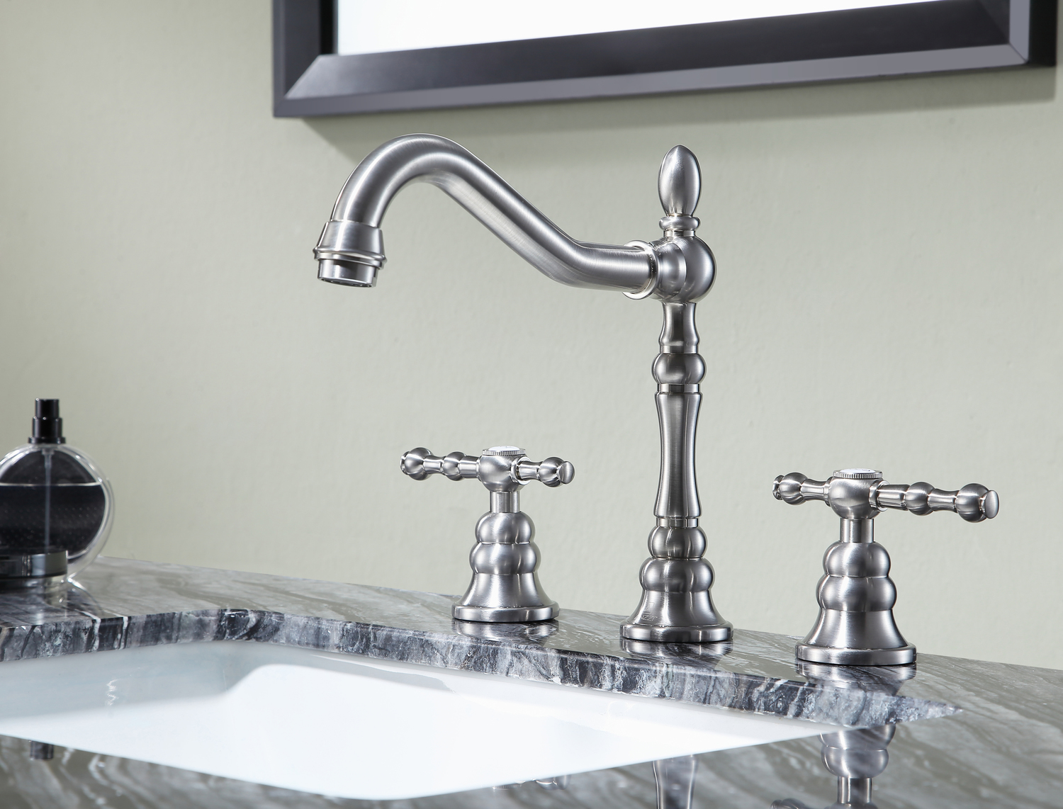 waterfall bathroom sink faucet oil rubbed bronze Anzzi BATHROOM - Faucets - Bathroom Sink Faucets - Wide Spread Nickel