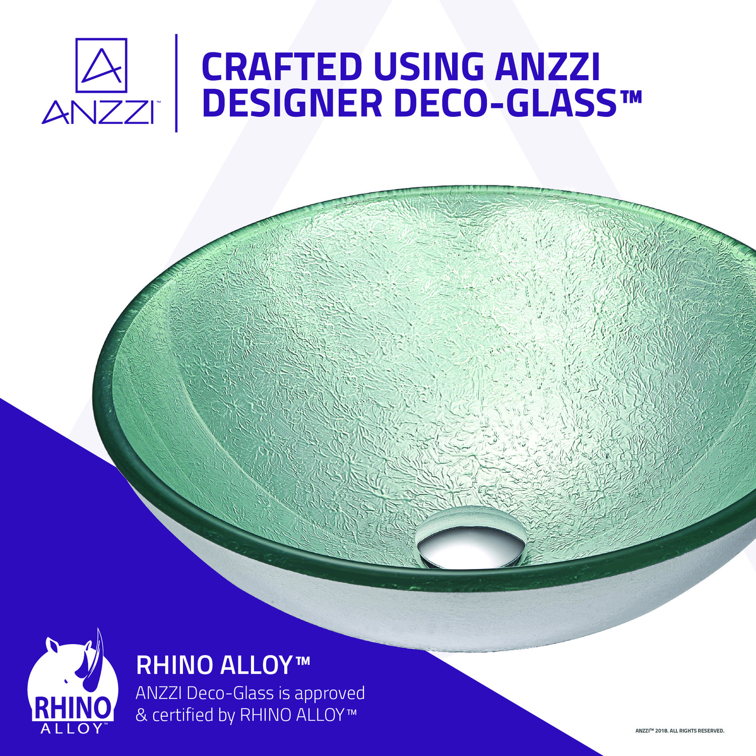 filters for bathroom sinks Anzzi BATHROOM - Sinks - Vessel - Tempered Glass Silver
