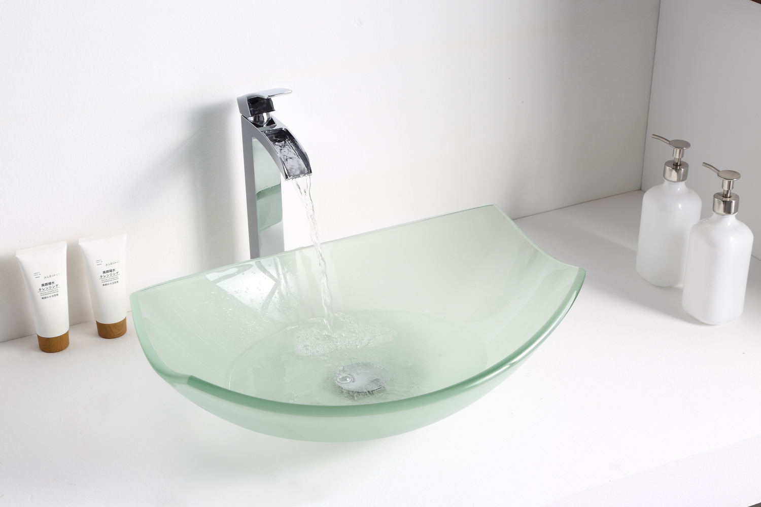 vanity lights black Anzzi BATHROOM - Sinks - Vessel - Tempered Glass Green