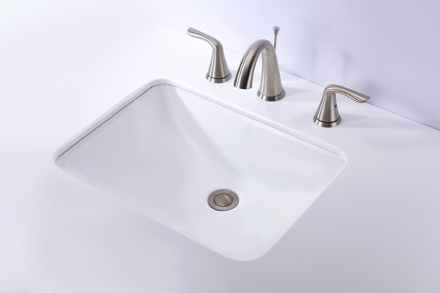 powder room vanity light Anzzi BATHROOM - Sinks - Under Mount - Ceramic / Procelain White