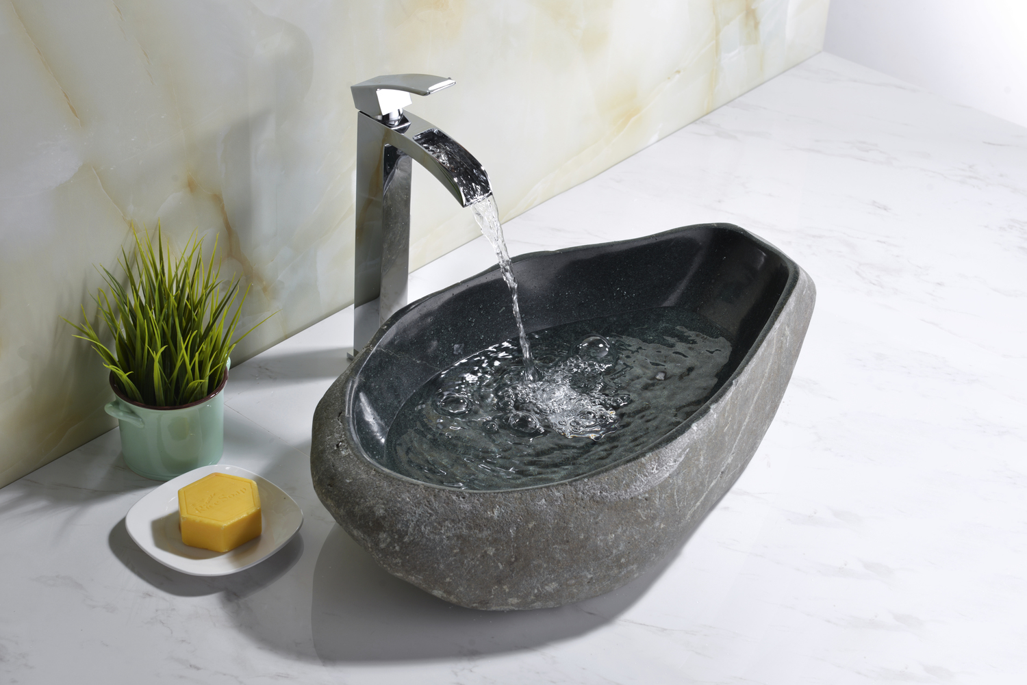 bowl for vanity Anzzi BATHROOM - Sinks - Vessel - Exotic Stone Granite