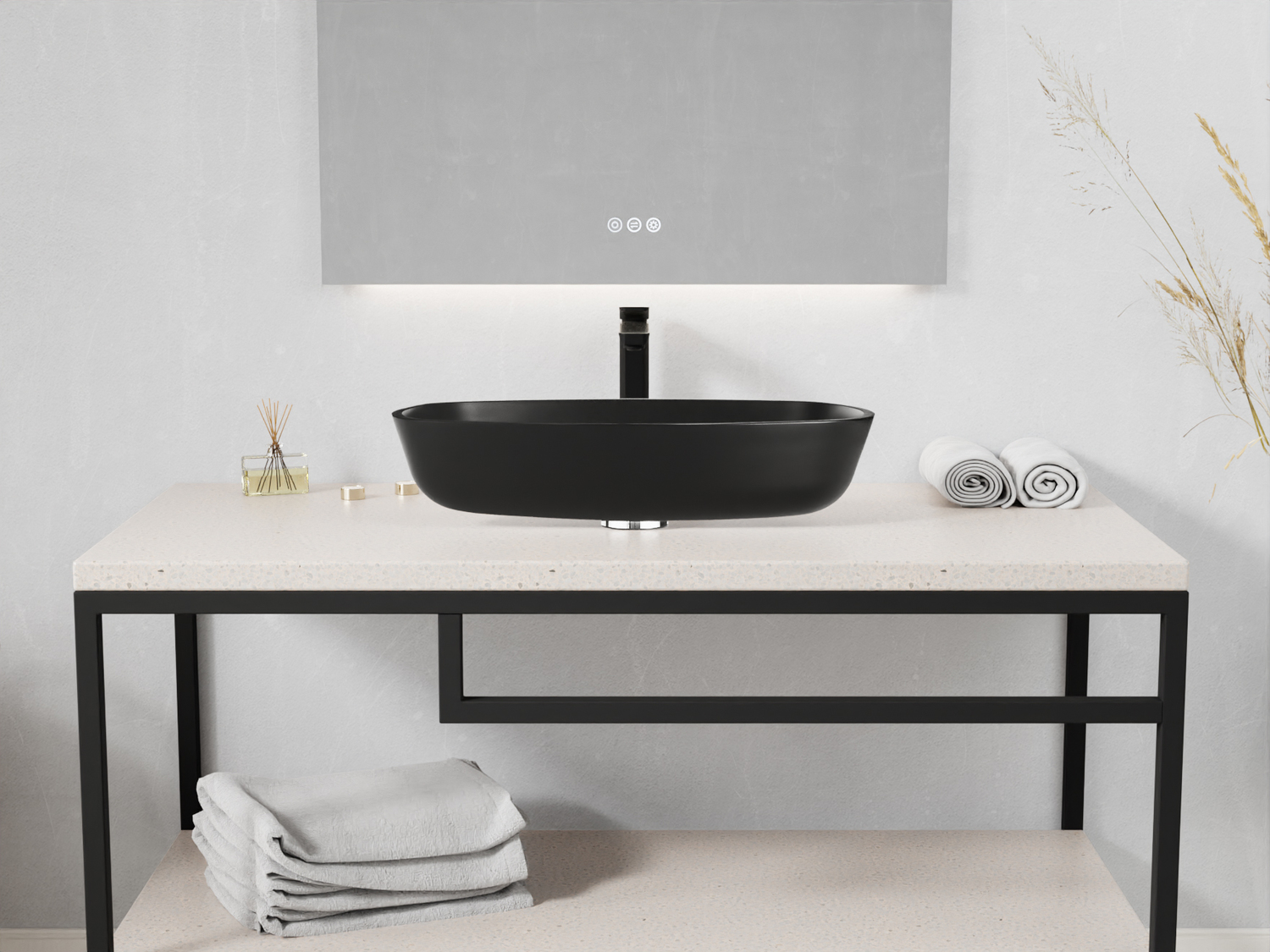 best sink vanity units Anzzi BATHROOM - Sinks - Vessel - Tempered Glass Black