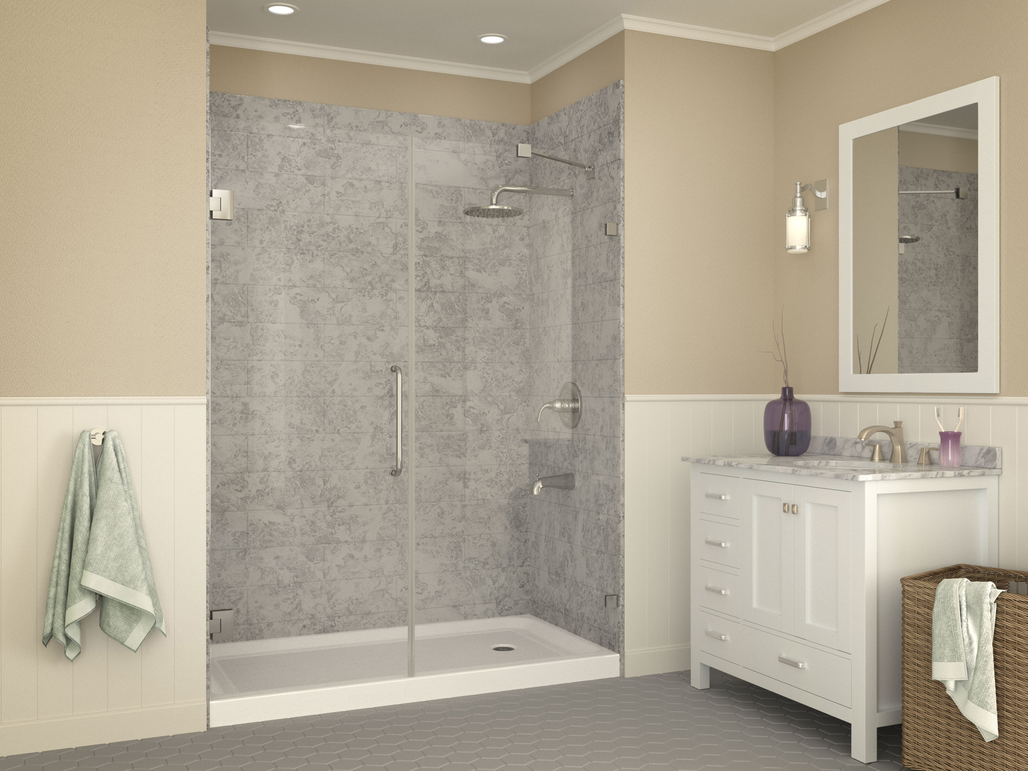 shower stall 32 Anzzi SHOWER - Shower Bases - Single Threshold White