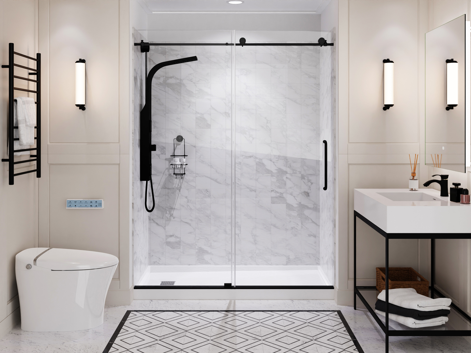 tub size shower base Anzzi SHOWER - Shower Bases - Single Threshold White