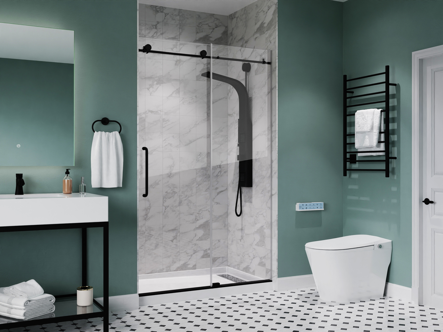 bathroom shower floor pan Anzzi SHOWER - Shower Bases - Single Threshold White