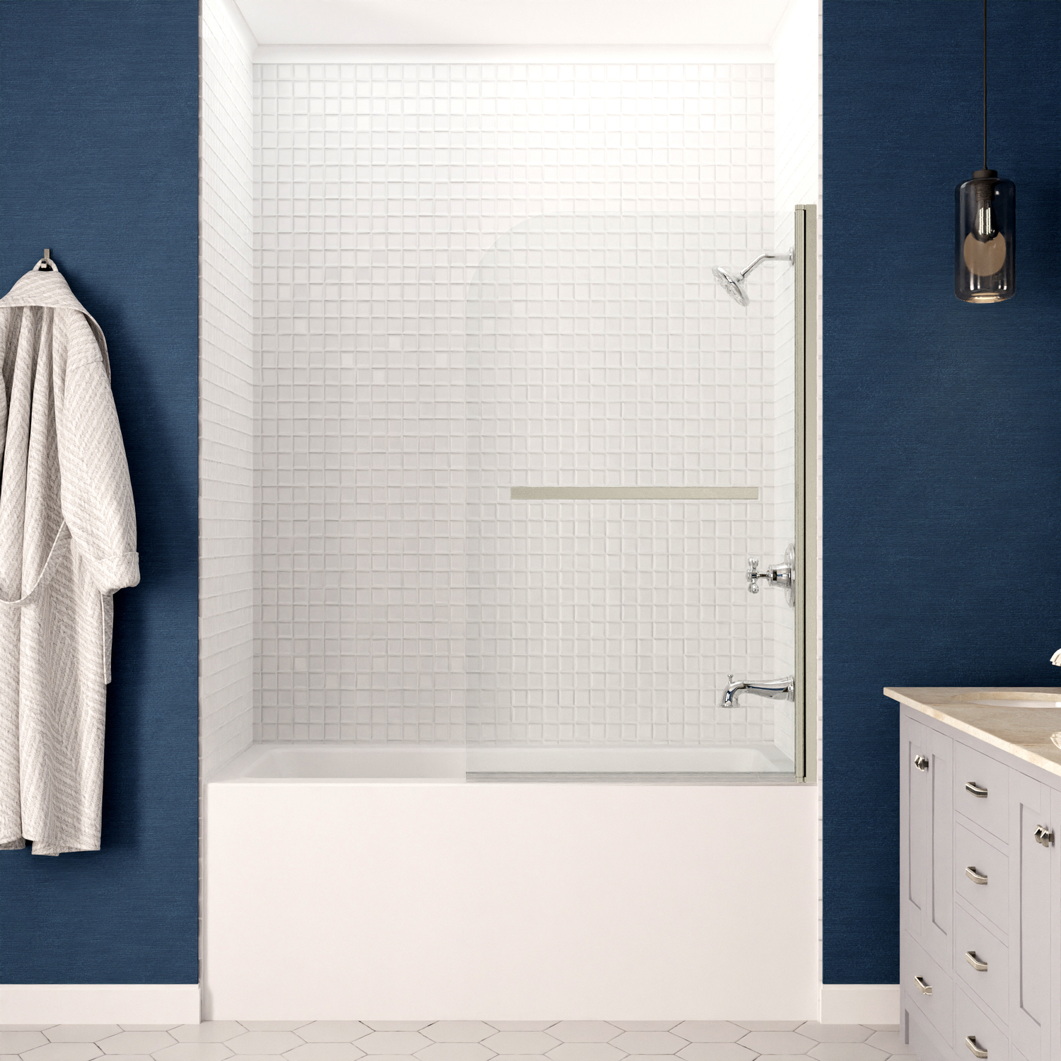 sit and soak bathtub Anzzi BATHROOM - Bathtubs - Drop-in Bathtub - Alcove - Soaker White