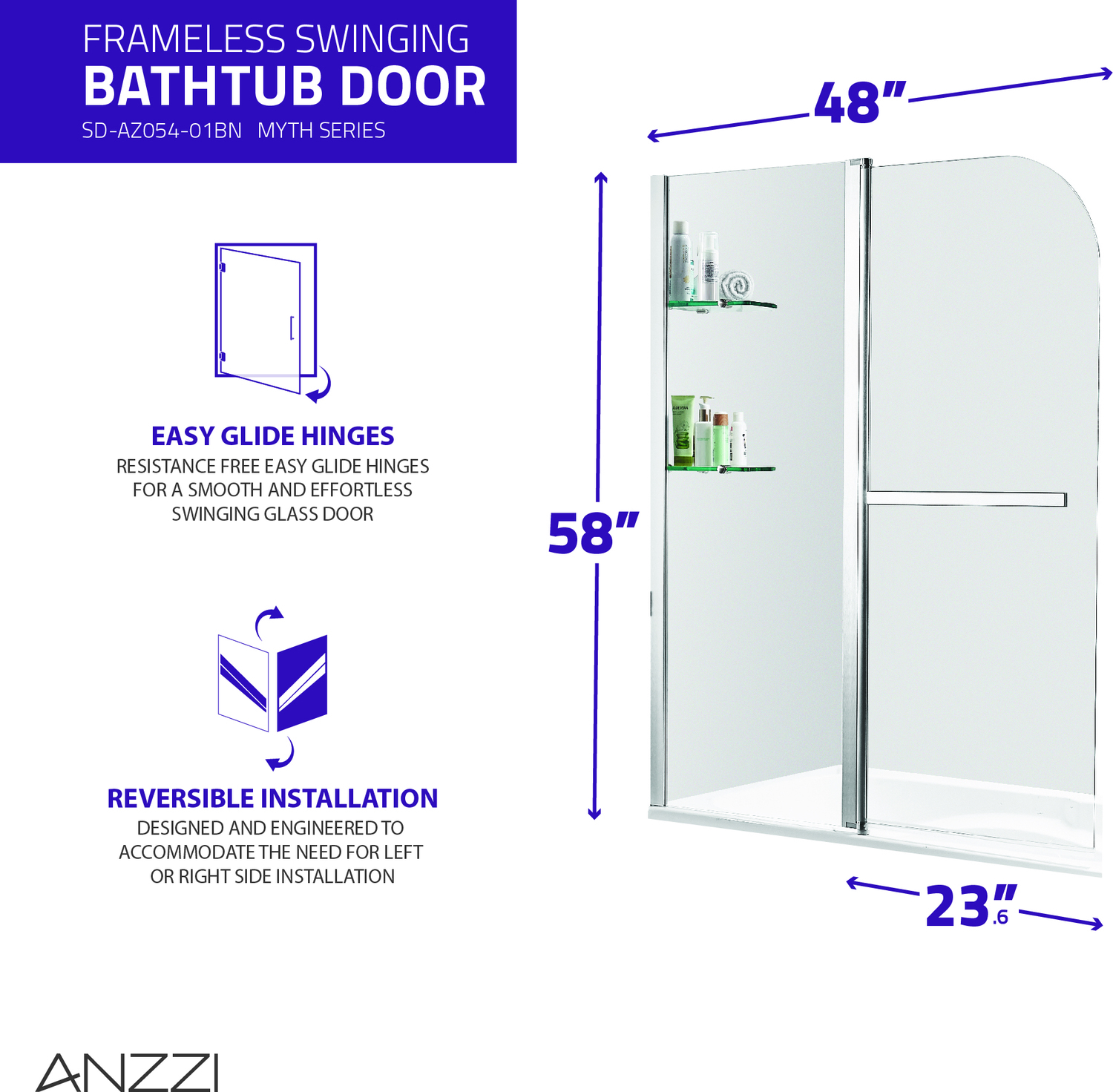 60 x 32 alcove bathtubs Anzzi BATHROOM - Bathtubs - Drop-in Bathtub - Alcove - Soaker White