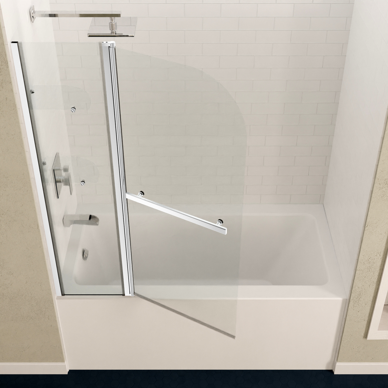 chrome bathtub drain cover Anzzi BATHROOM - Bathtubs - Drop-in Bathtub - Alcove - Soaker White