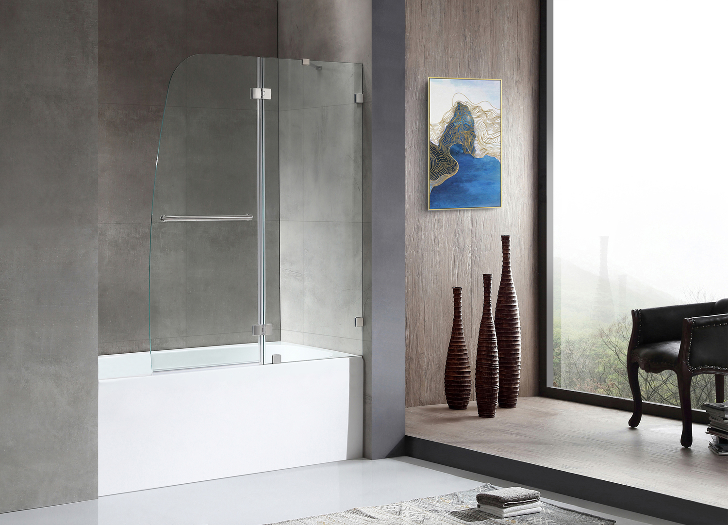 bathtub wall cover Anzzi BATHROOM - Bathtubs - Drop-in Bathtub - Alcove - Soaker White
