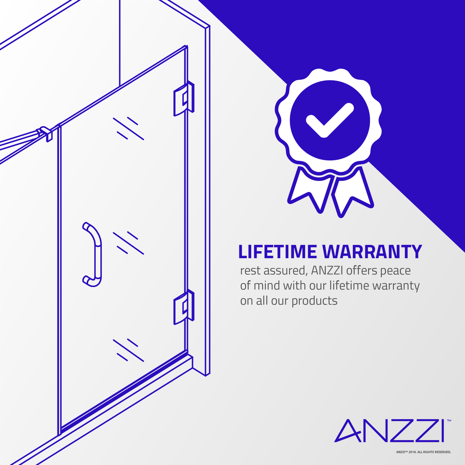 frameless folding shower door Anzzi SHOWER - Shower Doors - Sliding Nickel