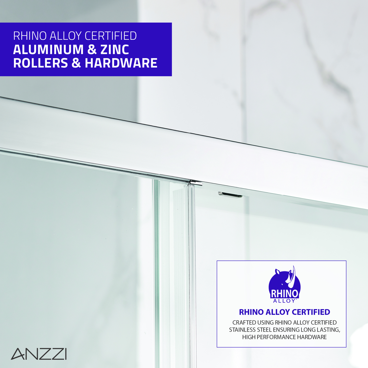 shower door and panel Anzzi SHOWER - Shower Doors - Sliding Chrome