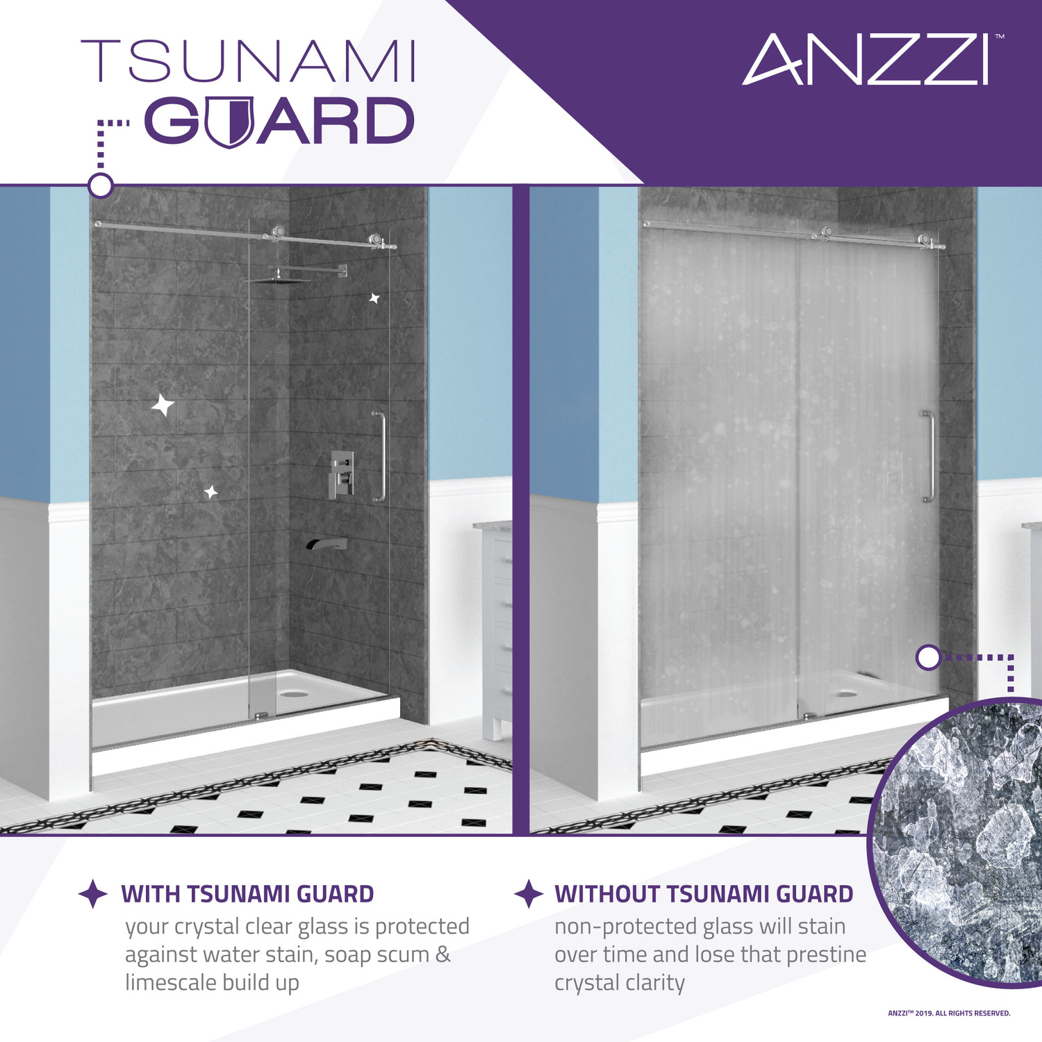 custom shower doors Anzzi SHOWER - Shower Doors - Sliding Black
