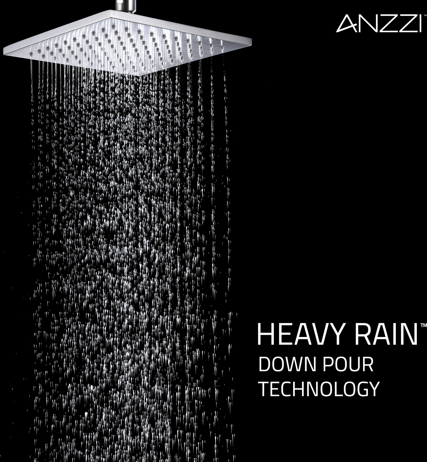 rain shower set installation Anzzi SHOWER - Shower Heads Nickel