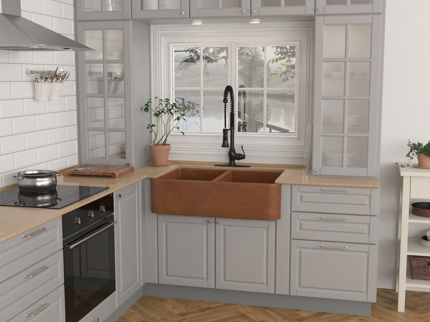 kitchen wash basin granite Anzzi KITCHEN - Kitchen Sinks - Farmhouse - Copper Copper