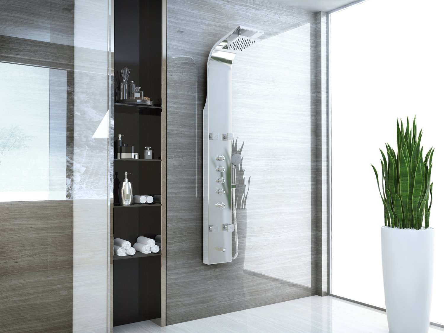 waterproof shower panels reviews Anzzi SHOWER - Shower Panels Shower Panels Stainless Steel
