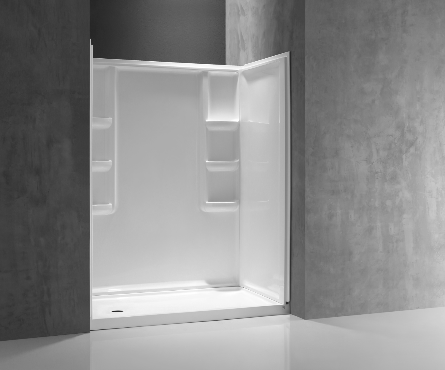 walk in bath and shower combo Anzzi SHOWER - Shower Walls - Alcove White