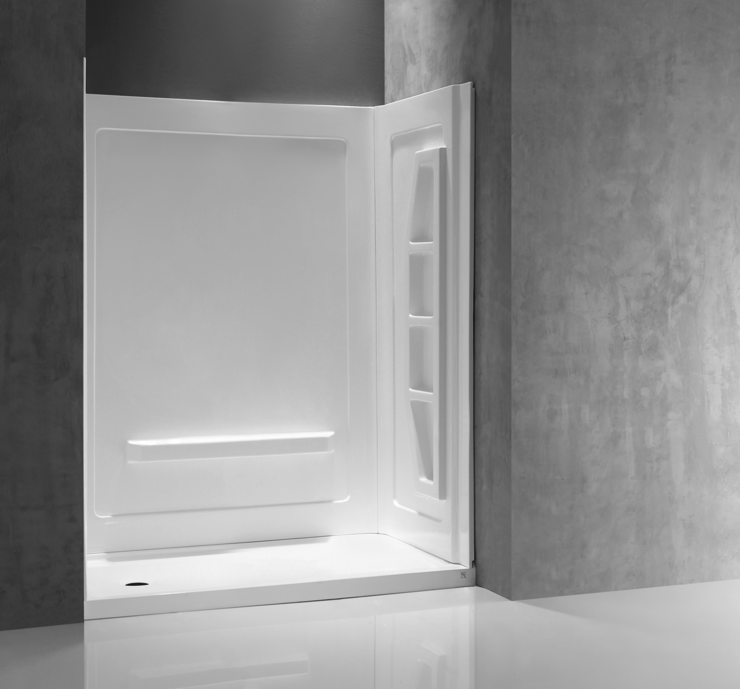tub shower combo tile ideas Anzzi SHOWER - Shower Walls - Alcove White