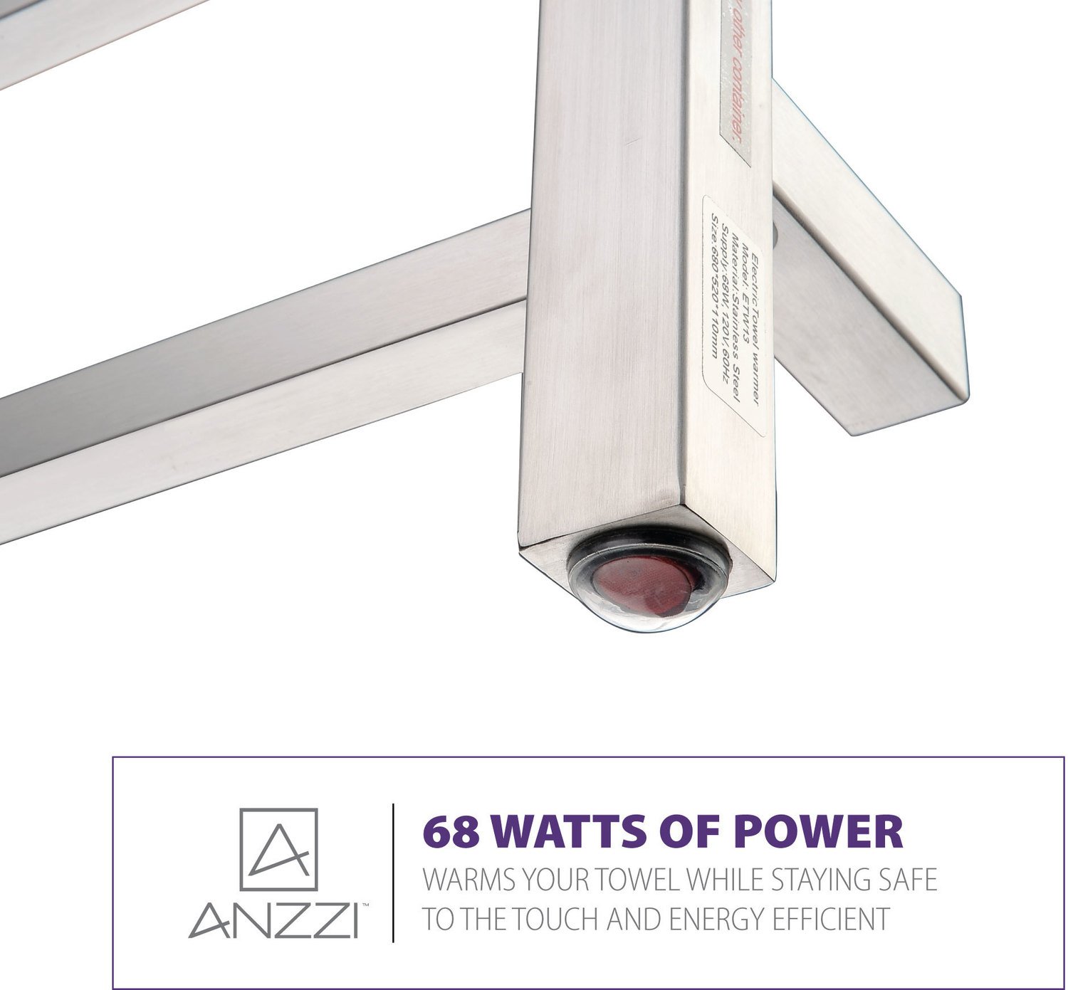  Anzzi BATHROOM - Towel Warmers - Wall Mounted Towel Warmers Nickel