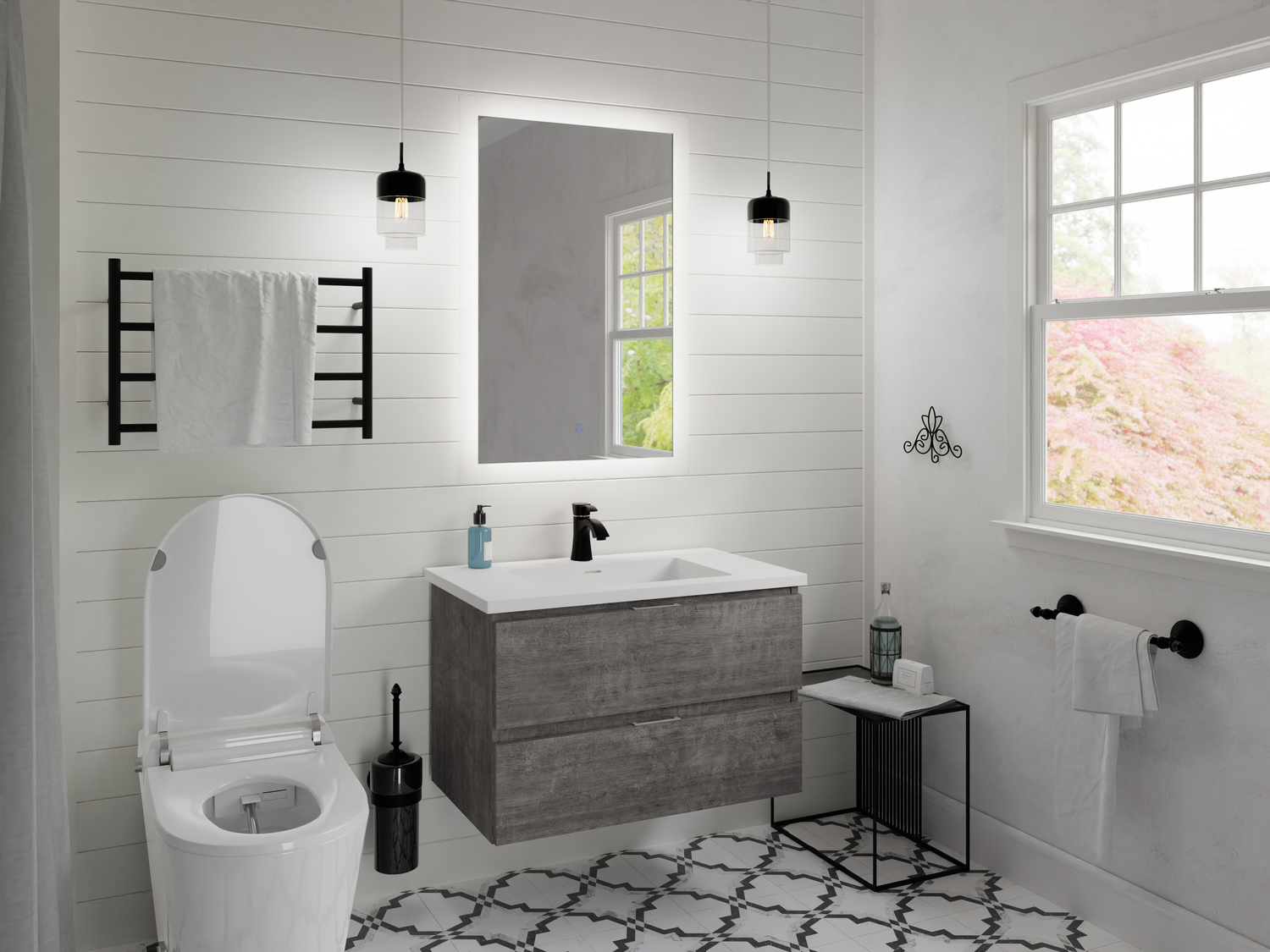 best wood for bathroom vanity Anzzi BATHROOM - Vanities - Vanity Sets Gray