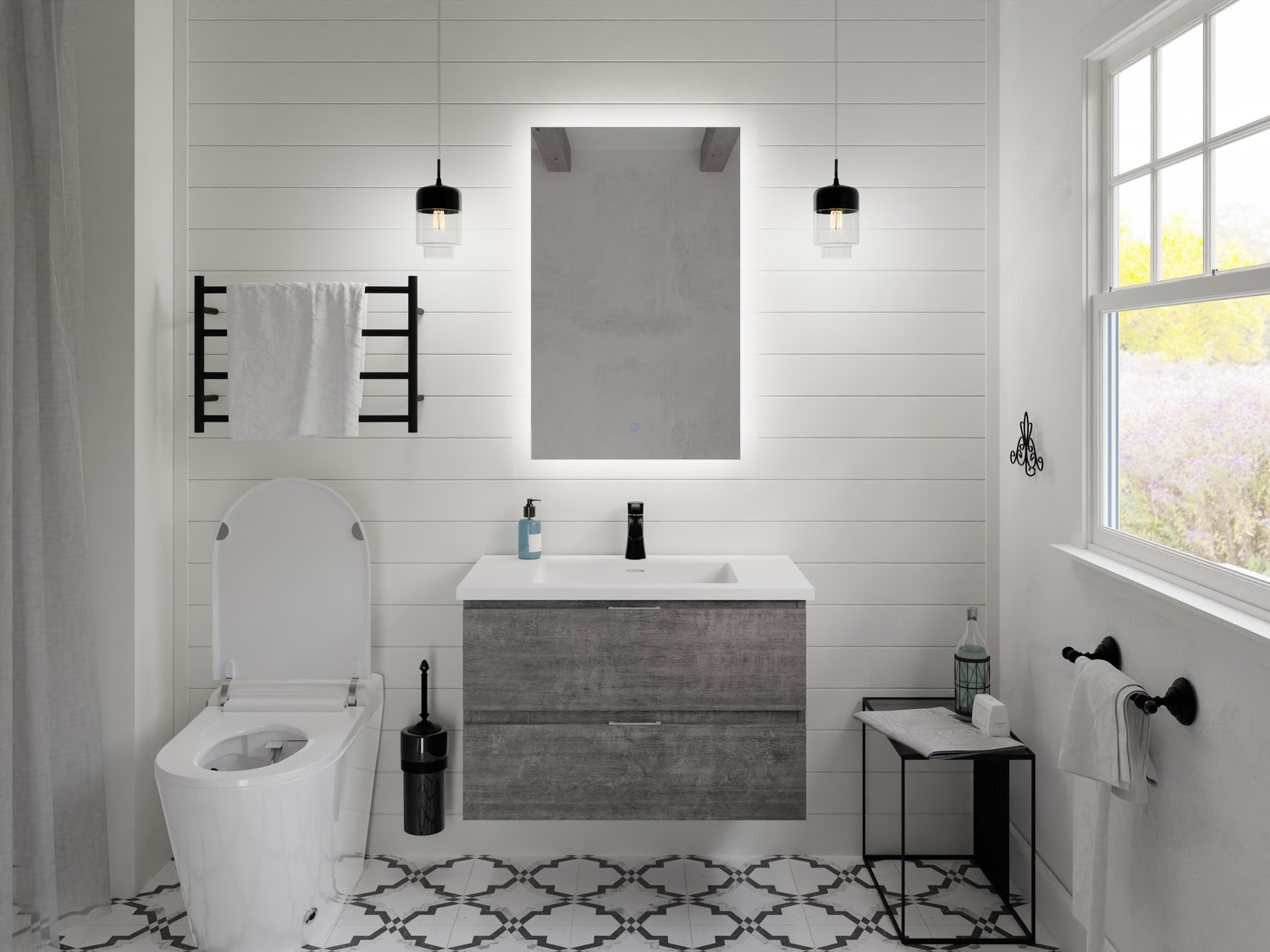 best wood for bathroom vanity Anzzi BATHROOM - Vanities - Vanity Sets Gray