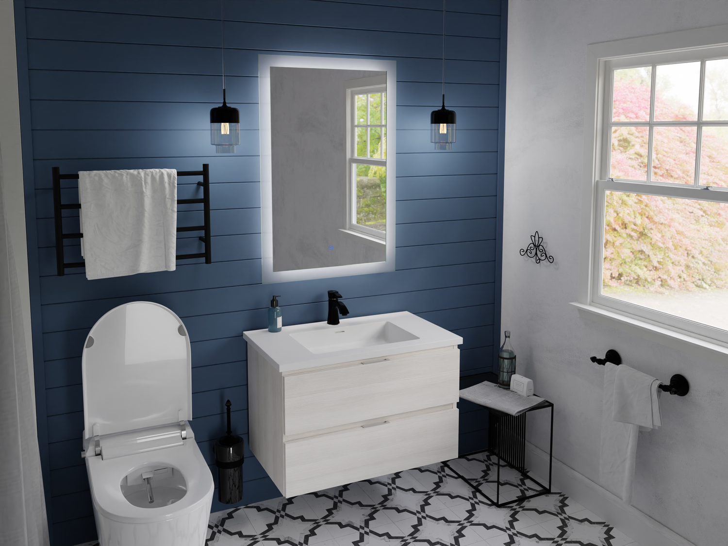 72 inch modern bathroom vanity Anzzi BATHROOM - Vanities - Vanity Sets White