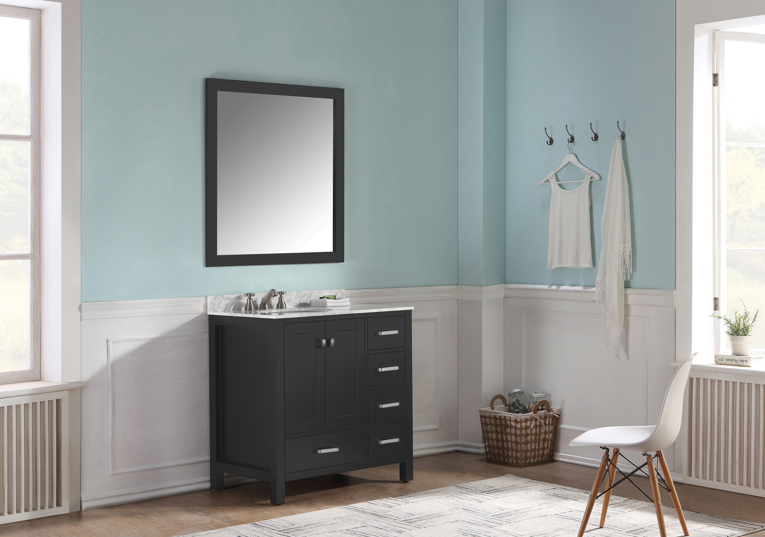 small vanity cabinet Anzzi BATHROOM - Vanities - Vanity Sets Black