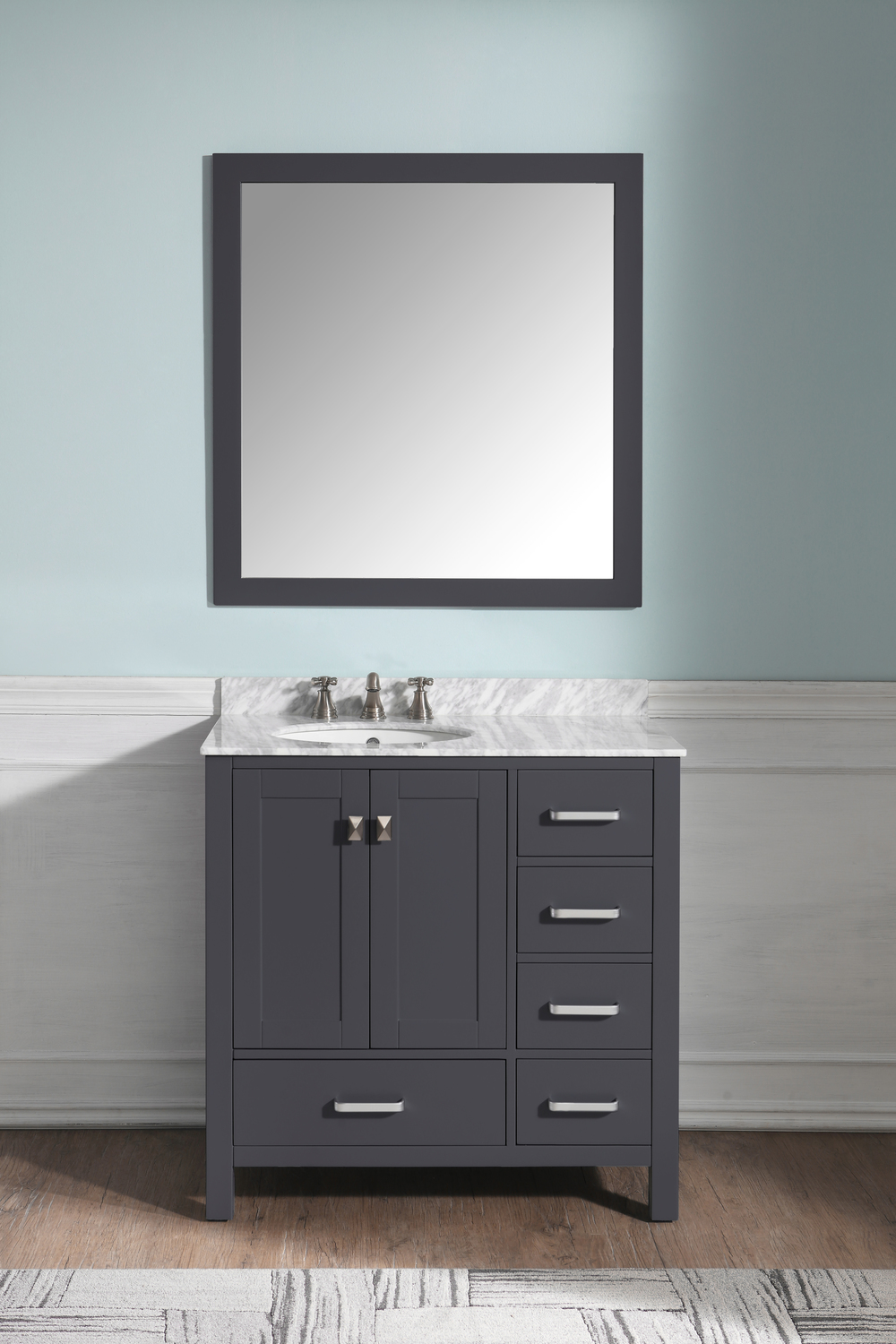 country bathroom vanity Anzzi BATHROOM - Vanities - Vanity Sets Gray