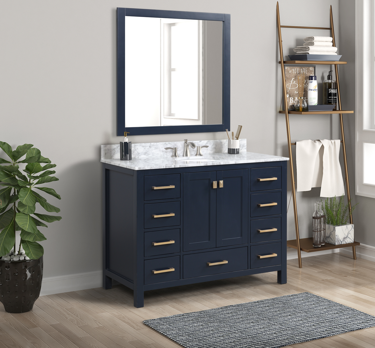 best bathroom double vanity Anzzi BATHROOM - Vanities - Vanity Sets Blue