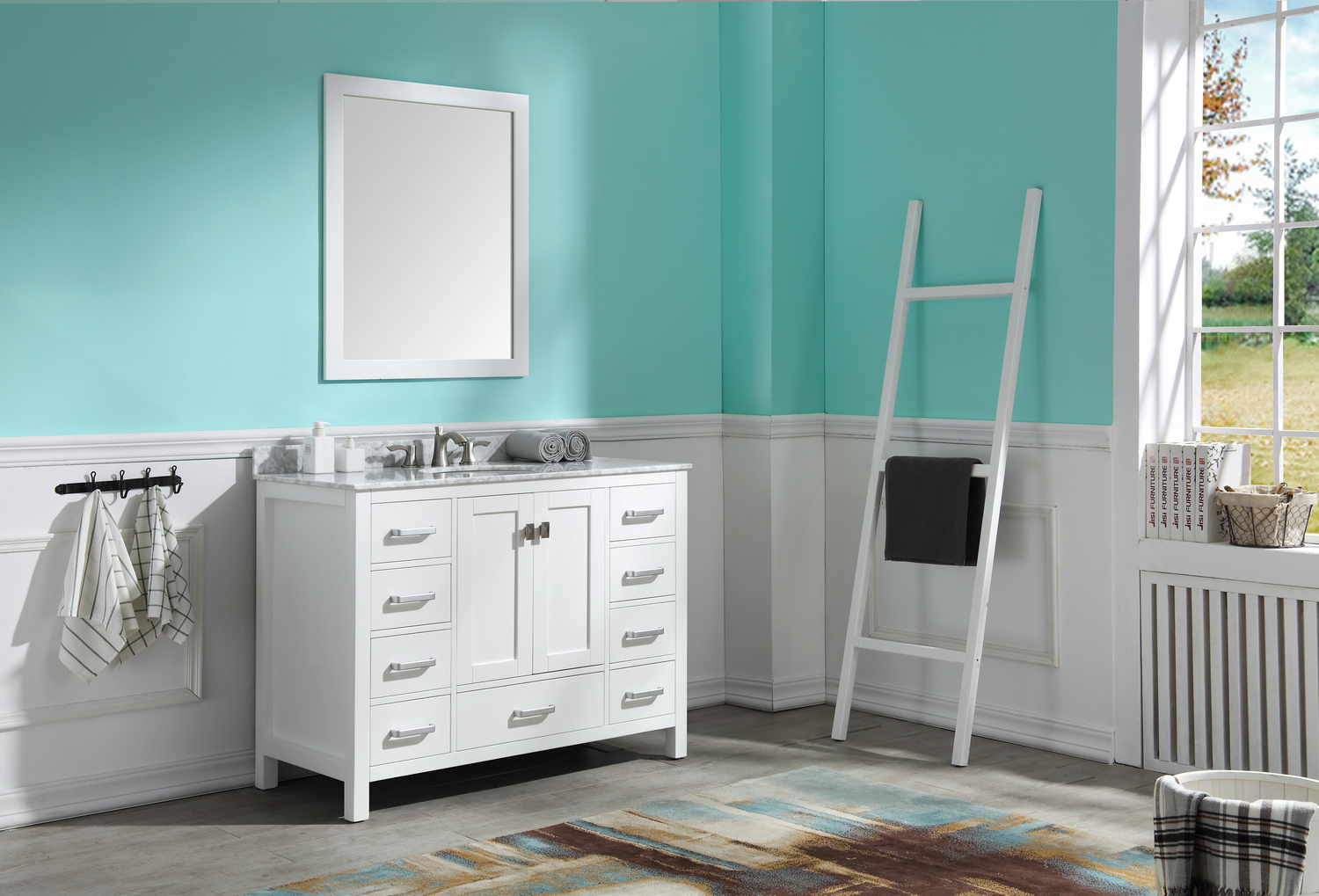small vanity basin Anzzi BATHROOM - Vanities - Vanity Sets White