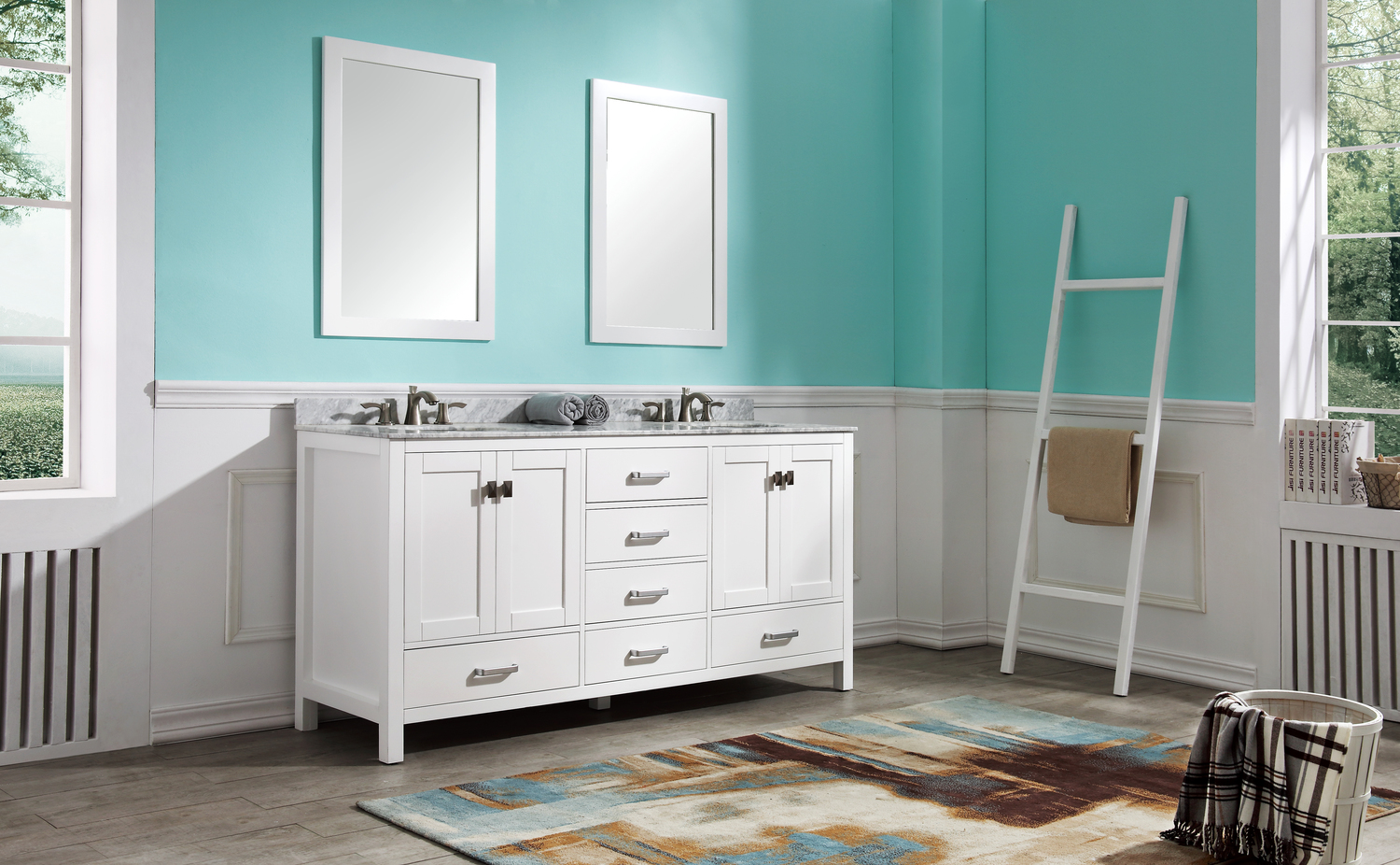 retro bathroom vanities Anzzi BATHROOM - Vanities - Vanity Sets White