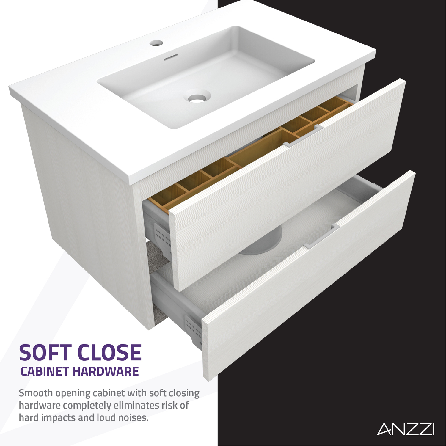 good quality bathroom vanities Anzzi BATHROOM - Vanities - Vanity Sets White