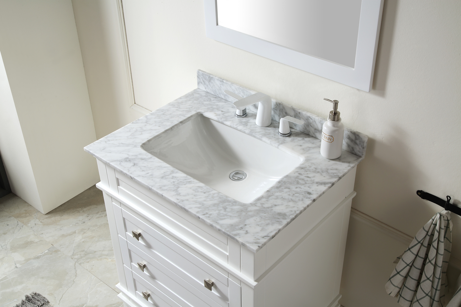 small basin with cabinet Anzzi BATHROOM - Vanities - Vanity Sets White