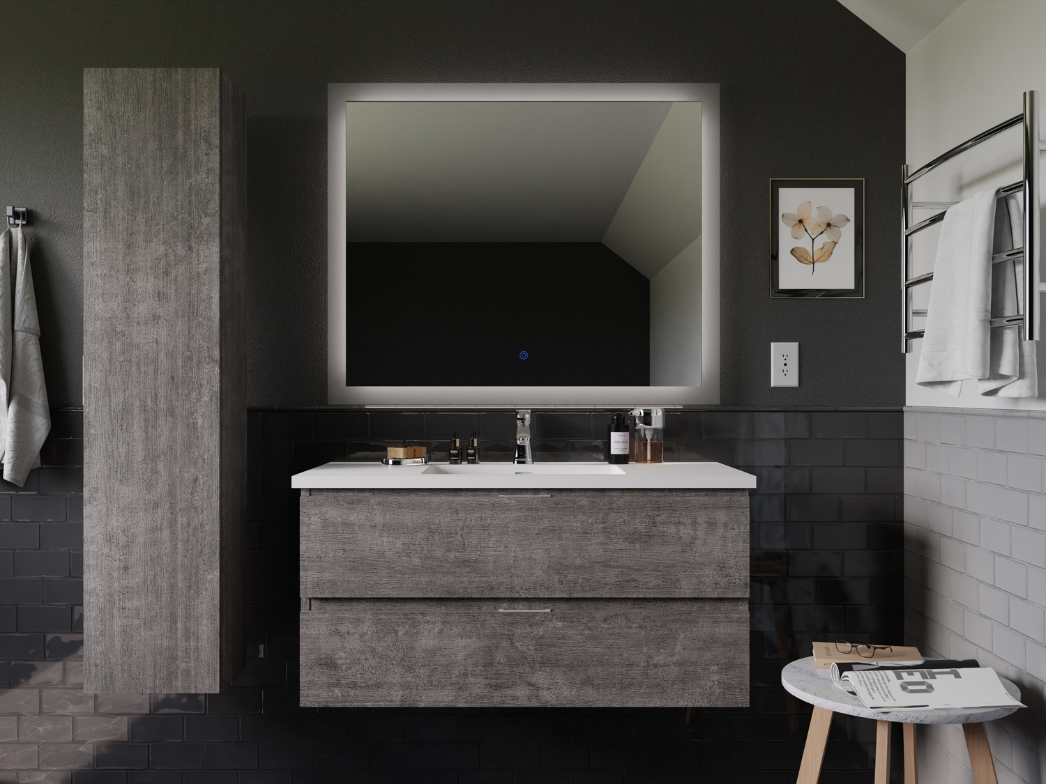bathroom vanity set Anzzi BATHROOM - Vanities - Vanity Sets Gray