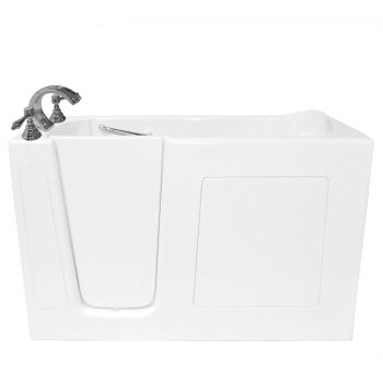 bathtub drain replacement kit ariel Walk-In White