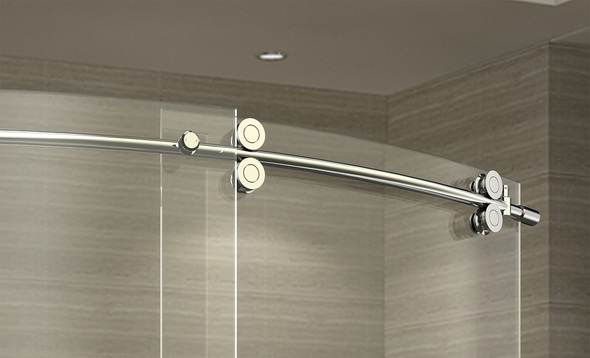 frosted bathtub shower doors aston Shower Doors Shower and Tub Doors-Shower Enclosures Chrome Modern; Contemporary