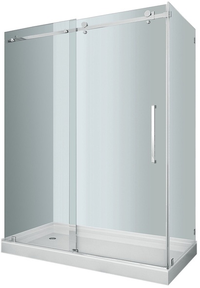 aston Shower Enclosure Shower and Tub Doors-Shower Enclosures Chrome Modern; Contemporary