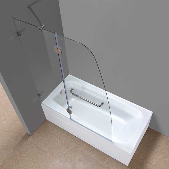 frosted glass shower doors for tubs aston Tub Doors Stainless Steel Modern/Contemporary