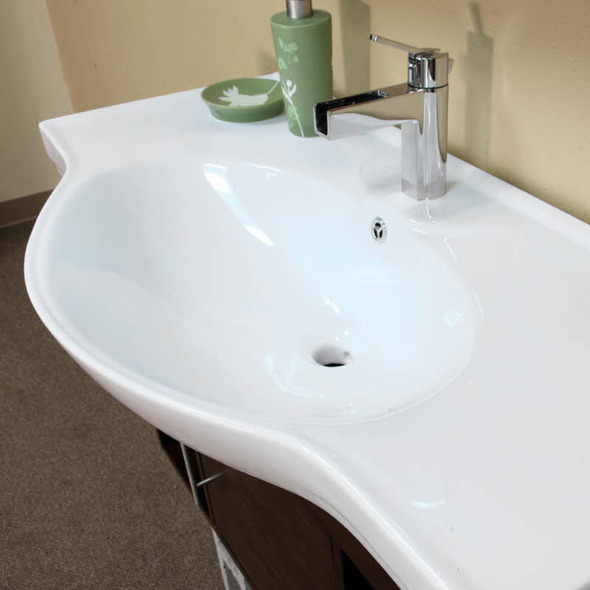 bathroom sink countertop ideas Bellaterra White Ceramic 