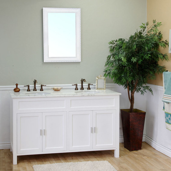 small sink unit Bellaterra White Marble