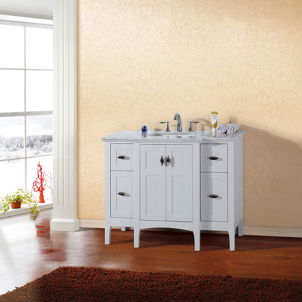 affordable bathroom cabinets Bellaterra White