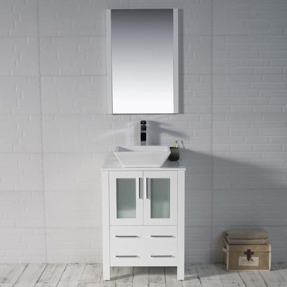 60 inch single sink bathroom vanity with top Blossom Modern