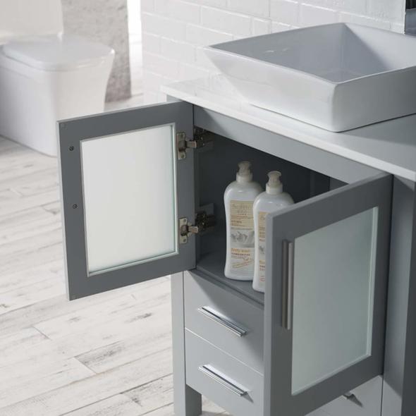 modern bathroom cabinets with sink Blossom Modern