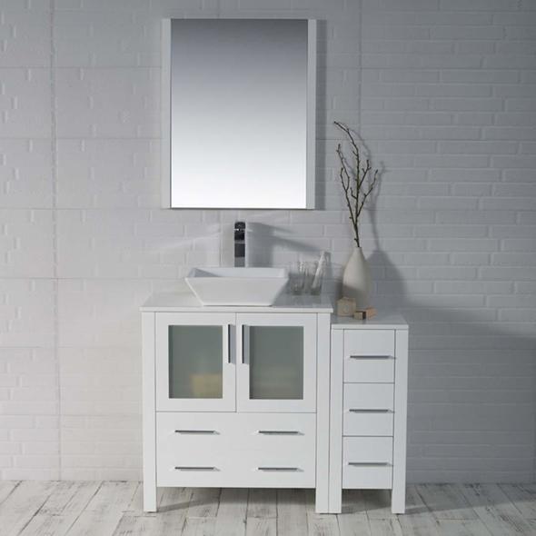 single small bathroom vanity with sink Blossom Modern