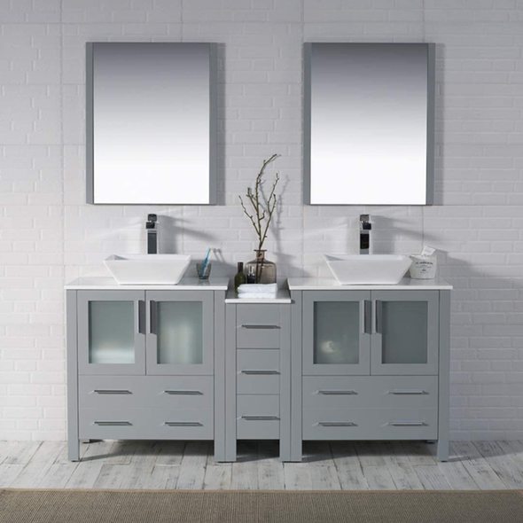 vintage double sink vanity Blossom Modern