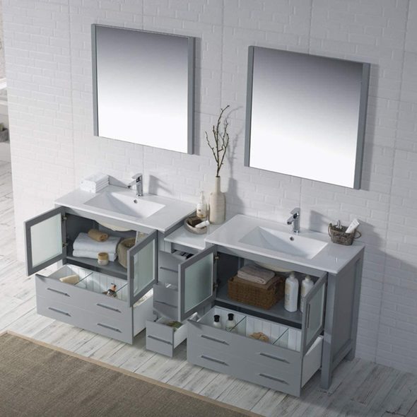 3 piece bathroom vanity set Blossom Modern