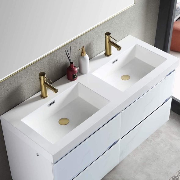 wooden double sink vanity Blossom Modern